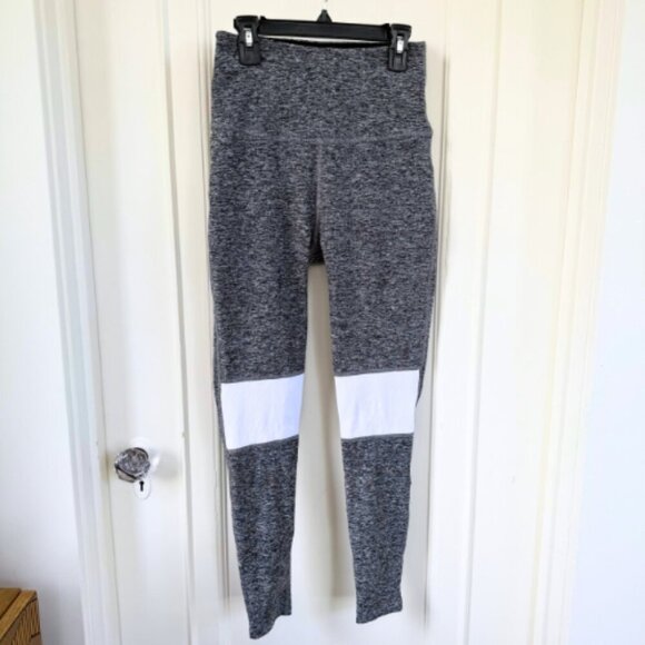 BEYOND YOGA Grey White Spacedyed Colorblock Legging Size M - Picture 3 of 14